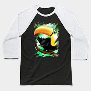 Toucan bird yellow - tropical style Baseball T-Shirt